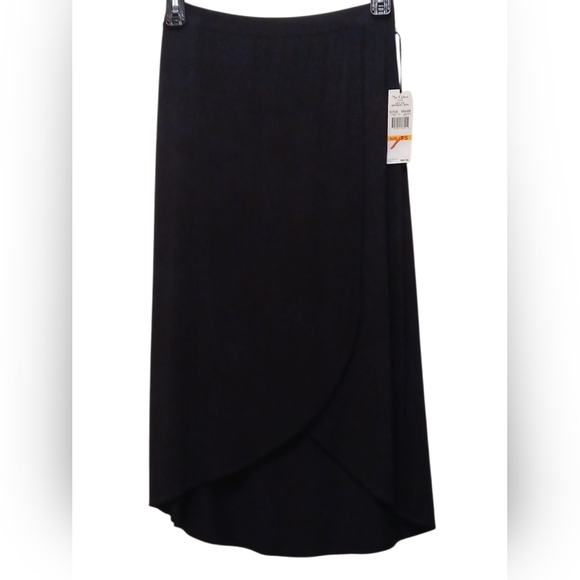 Nue options - NWT, Black Midi Length,95% Rayon & 5% Spandex, Elastic Waist, Faux - Picture 8 of 8